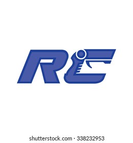 RC logo vector. radio control logo.