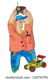 RC model - hobby - cartoon