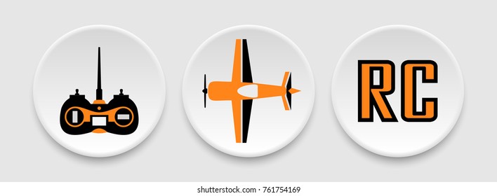 RC plane icons