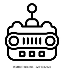 Rc remote control icon outline vector. Radio toy. Model child