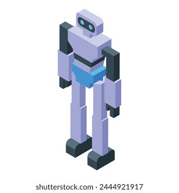 Rc robot icon isometric vector. Remote control. Radio toy