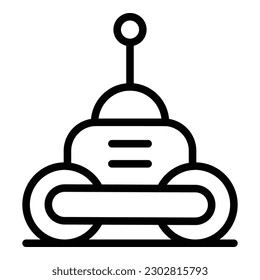 Rc robot icon outline vector. Technology bot. Ai chatbot