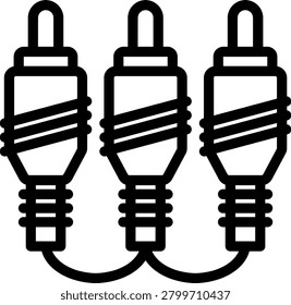 RCA Cable Vector Design Icon Style