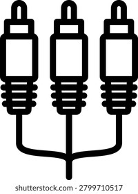 RCA Connector Vector Design Icon Style