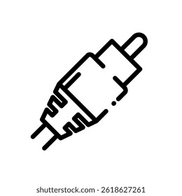 rca plug – vector icon