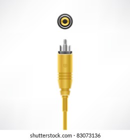 RCA Video Cable plug & socket