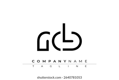RCB abstract letter design. Modern Business Logo Design With Abstract Typography and Contemporary Style