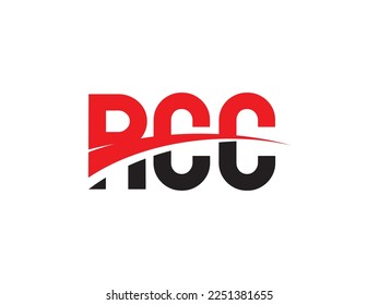 RCC Letter Initial Logo Design Vector Illustration