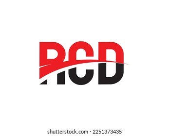 RCD Letter Initial Logo Design Vector Illustration