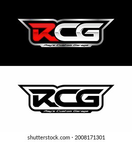 RCG racing logo design professional
