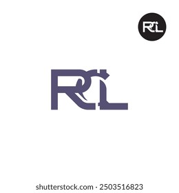 Diseño de monograma de letra de logotipo RCL
