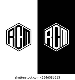 RCM Letters Logo Initial Logo Identity Your Business Company Stock Vector