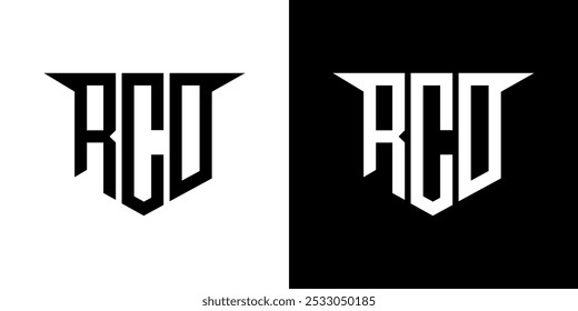 RCO letter logo design with white background in illustrator, vector logo modern alphabet font overlap style, calligraphy designs for logo, Poster, Invitation, etc.