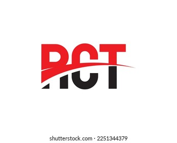 RCT Letter Initial Logo Design Vector Illustration