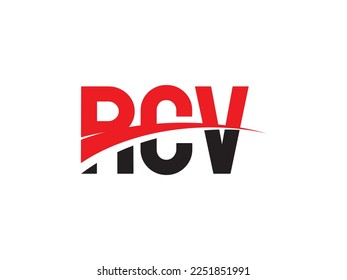 RCV Letter Initial Logo Design Vector Illustration
