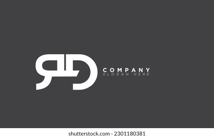 RD Alphabet letters Initials Monogram logo and DR