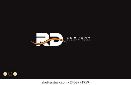 RD Alphabet letters Initials Monogram logo DR, R and D
