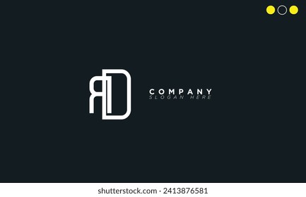 RD Alphabet letters Initials Monogram logo DR, R and D