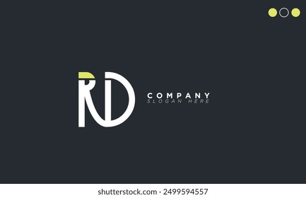  RD Alphabet letters Initials Monogram logo DR, R and D