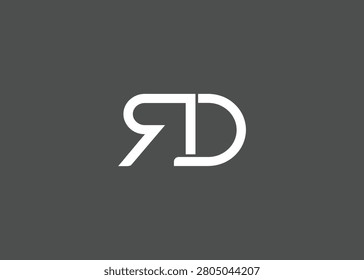 RD creative modern lettermark logo for modern branding and corporate identity design