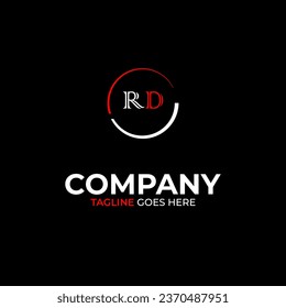 Plantilla de diseño de logotipo para letras modernas creativas de Escritorio remoto