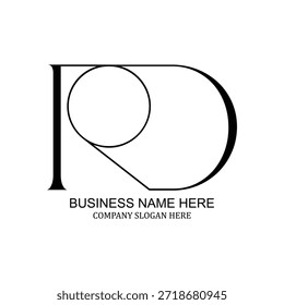 Rd creative modern logo design professional branding minimalist vector icon unique business emblem stylish illustration modern identity graphic template company logo concept