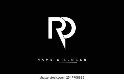 RD, DR Abstrakte Buchstaben Logo-Monogramm