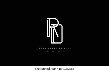 RD DR abstract vector logo monogram template