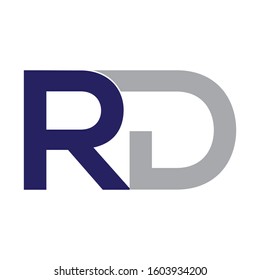 RD / DR LETTER LOGO DESING TEMPLATE VECTOR