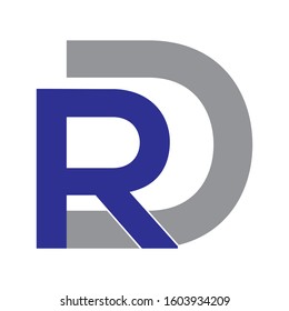 RD / DR LETTER LOGO DESING TEMPLATE VECTOR