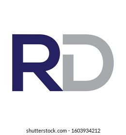 RD / DR LETTER LOGO DESING TEMPLATE VECTOR