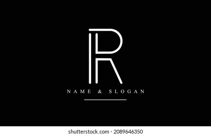 RD, DR, R, D abstract letters logo monogram