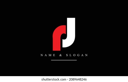 RD, DR, R, D abstract letters logo monogram