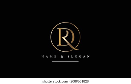 RD, DR, ,R, D abstract letters logo monogram