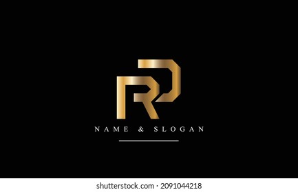 RD, DR, R, D abstract letters logo monogram