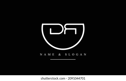 RD, DR, R, D abstract letters logo monogram