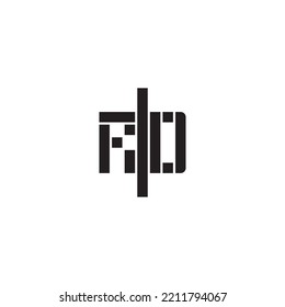 RD geometric bold concept in high quality professional design that will print well across any print media