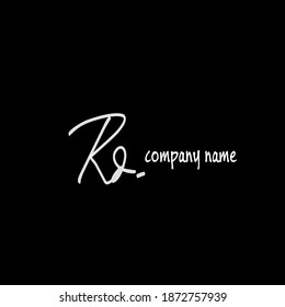 Rd handwritten logo for identity