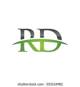 RD initial company green swoosh logo