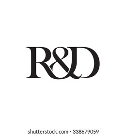 R&D Initial logo. Ampersand monogram logo