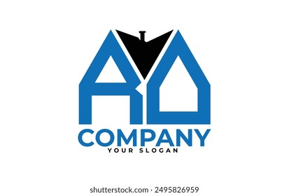 
RD letter creative real estate vector logo design.