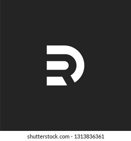 RD  letter RD  initial logo vector icon