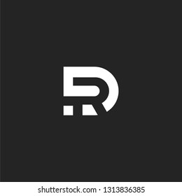 RD  letter RD  initial logo vector icon