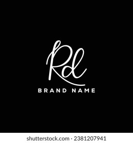 RD letter logo creative design with vector graphic RD simple and modern logo