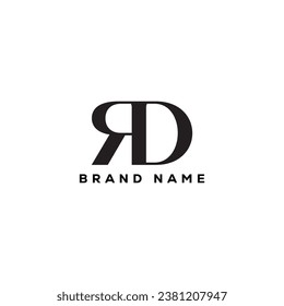 RD letter logo creative design with vector graphic RD simple and modern logo