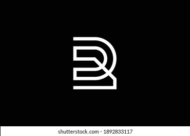 Diseño del logo de la carta RD sobre fondo de lujo. Concepto del logotipo de la letra de la letra del monograma DR. Diseño de iconos de RD. Icono de la letra blanca elegante y profesional de DR sobre fondo negro.