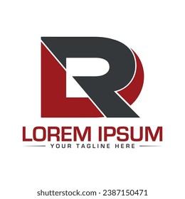 Design und Design von Logos für RD-Buchstaben und Straßenlogo