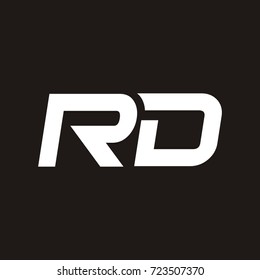 RD letter logo design template vector