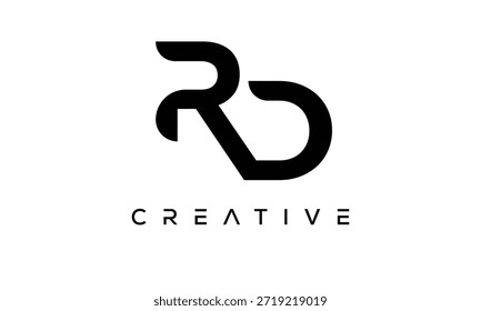 RD Letter Monogram Logo for Modern Creative Brand Identity