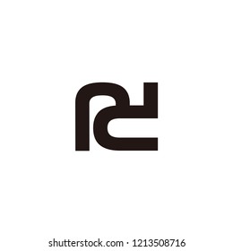 rd letter vector logo